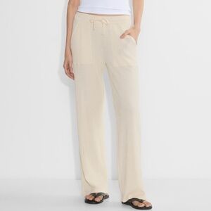 TNA mint Golden waffle Pants